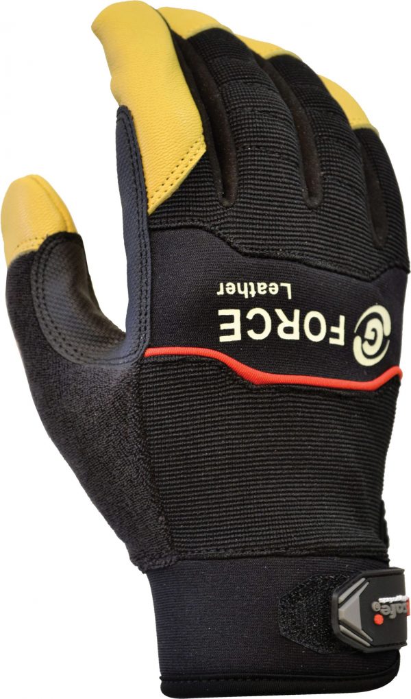 GML158a G-Force ‘Leather’ Mechanics Glove