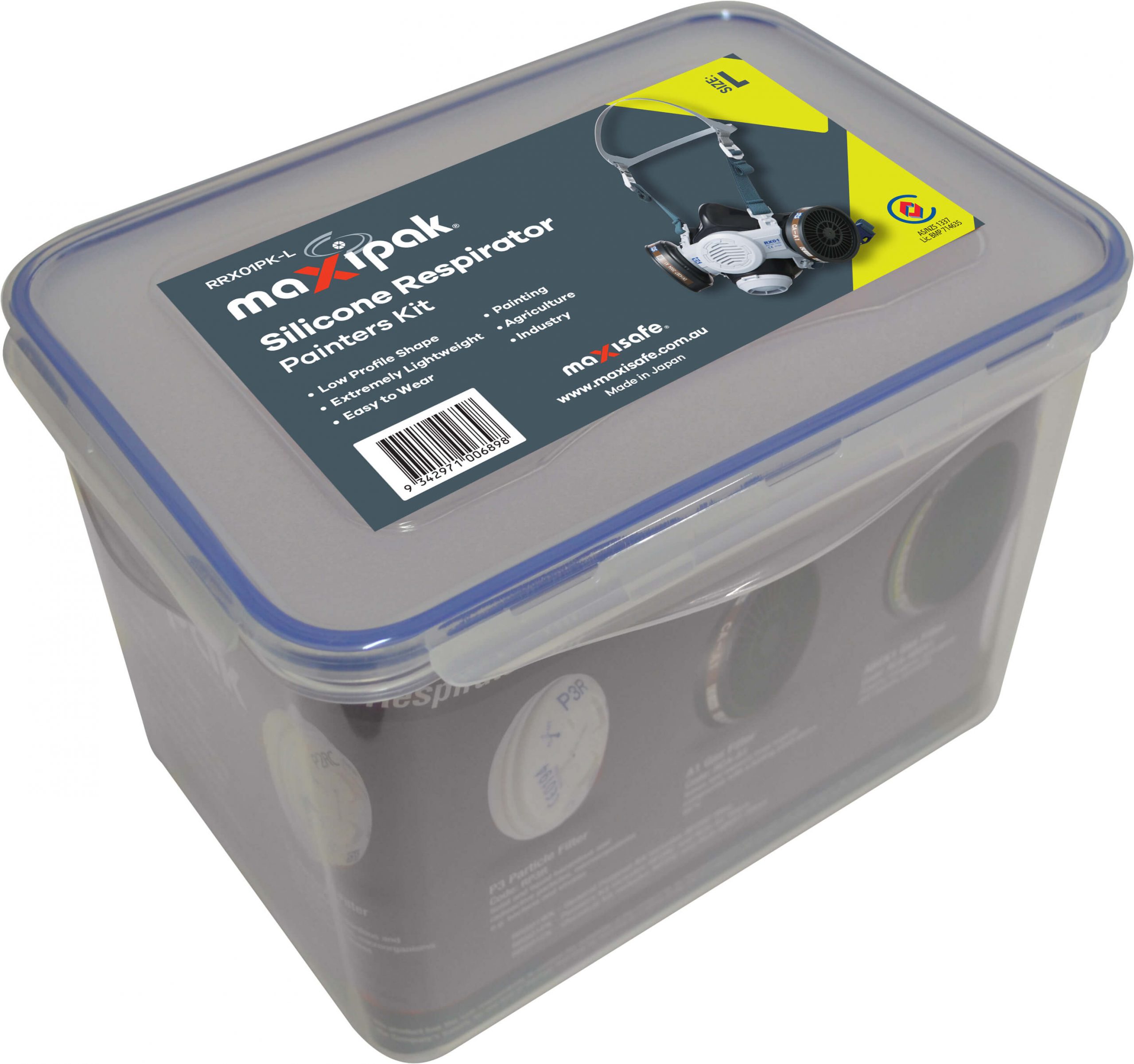 RRX01PK-L MaxiPak Half Mask ‘Painters’ Respiratory Kit