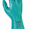 GNF127 - Maxisafe Green Nitrile Chemical Glove – 33cm Back