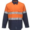 MA101 - Hi-Vis Two Tone Regular Weight Long Sleeve Shirt with Tape O1