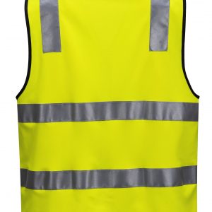 MZ102 Day/Night Safety Vest with Tape with Zip Y2