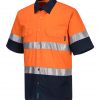 MA802 - Hi-Vis Two Tone Cotton Lightweight Short Sleeve Shirt with Tape ON