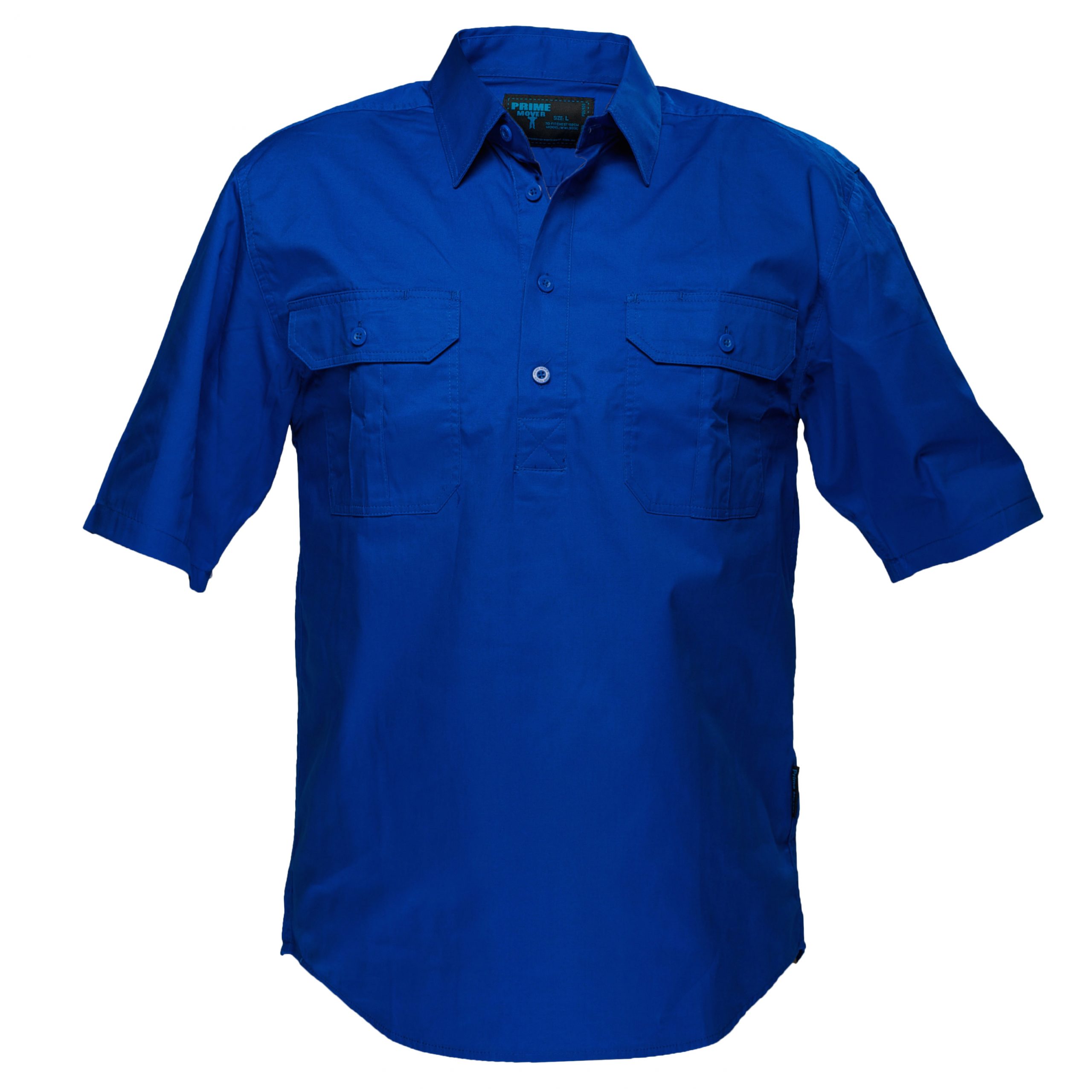 MC905 - Adelaide Shirt, Cotton Short Sleeve, Light Weight Cobalt