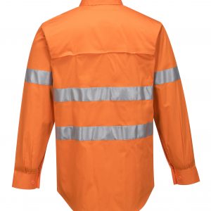MA301 - Hi-Vis Lightweight Long Sleeve Shirt with Tape - Prime Mover ORG2