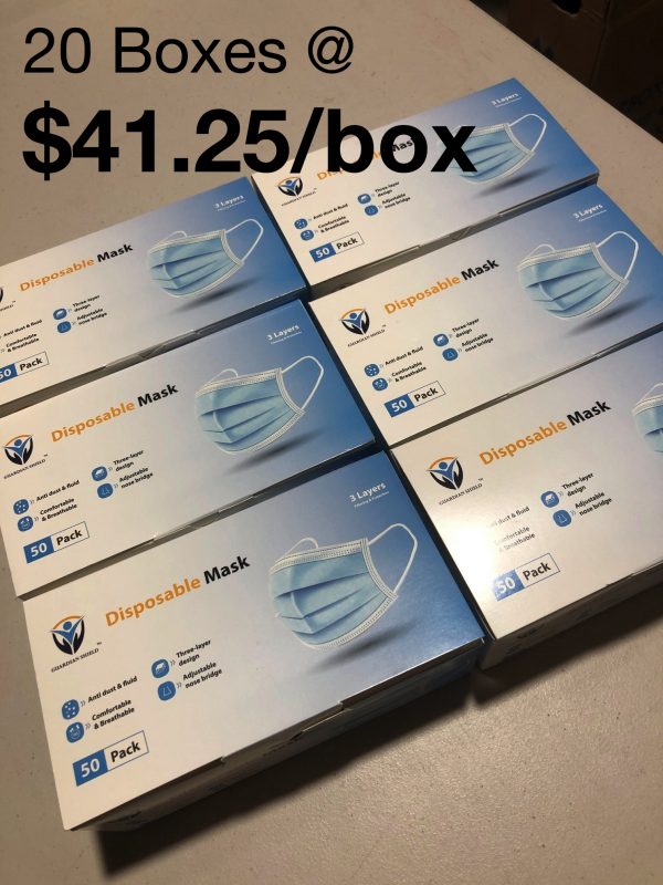 3-Ply Masks 20 Boxes