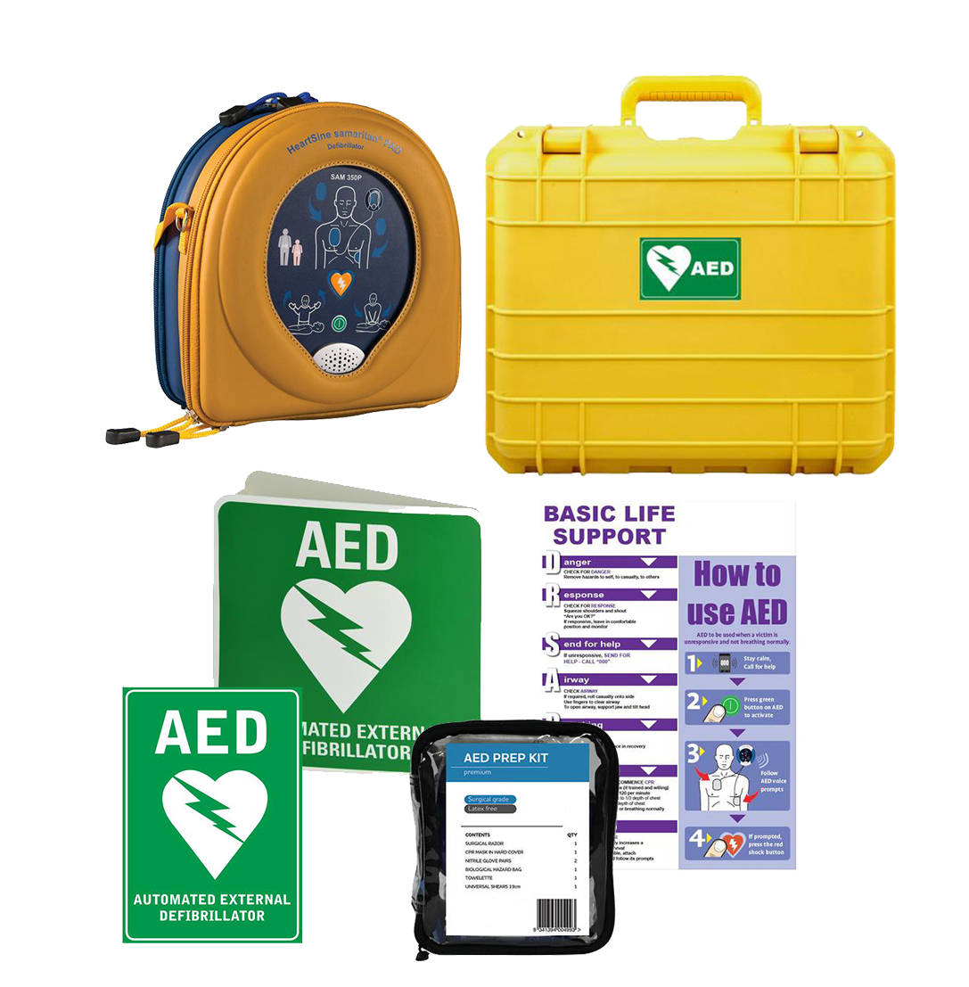 HeartSine Samaritan RD350 AED Hard Case Bundle