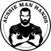 Aussie Man Hands Logo