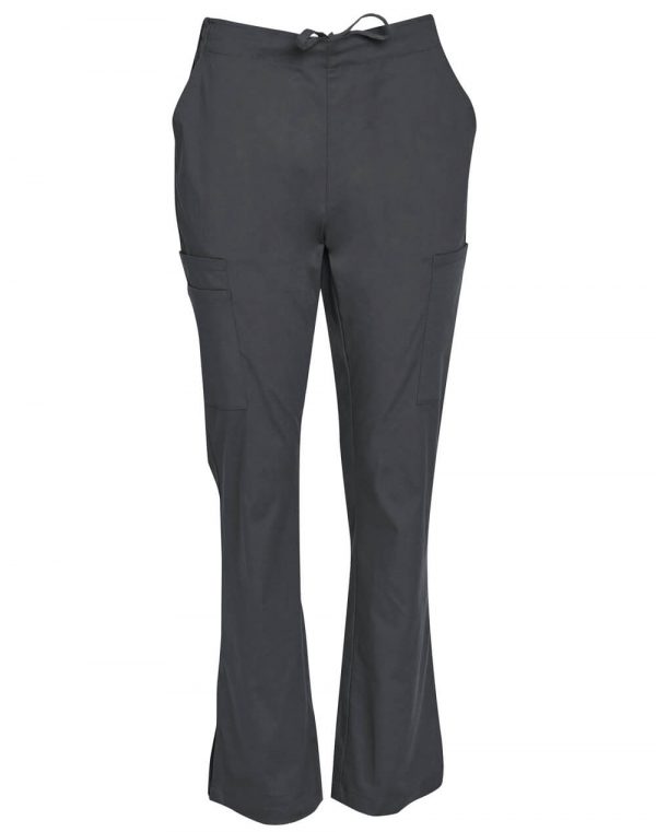 Semi-Elastic Waist Tie Solid Colour Scrub Pants (M9710/M9720) Charcoal