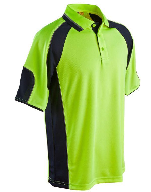 Unisex Hi-Vis CoolDry® Short Sleeve Polo (SW61) YEL
