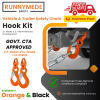 G80 Vehicle Chain Safety Hook Set (Govt. CTA Approved) Free Express Post