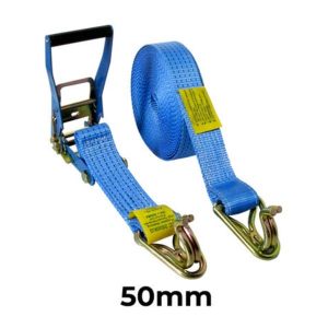Ratchet Tie Down Hook/Keeper Plastic Handle 50mm x 9m x 2500kg LC