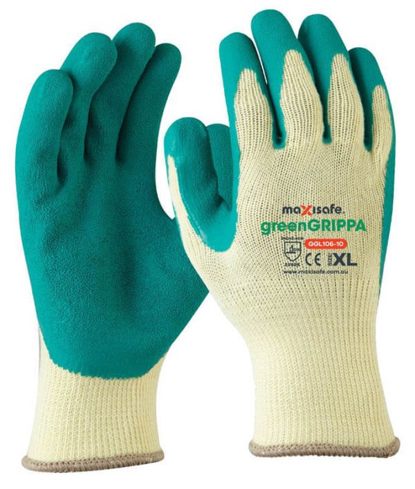 Green Grippa Knitted Poly Cotton Glove GGL106