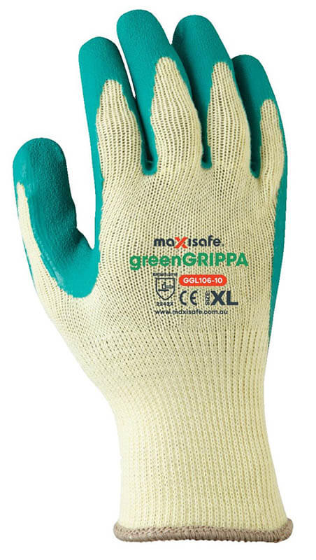 Green Grippa Knitted Poly Cotton Glove GGL106 1