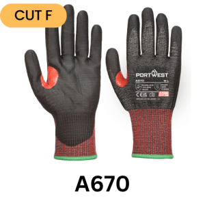 CS Cut F13 PU Cut Resistant Glove (A670) Pair